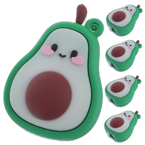 ERINGOGO 5 Stück Avocado Bleistiftmesser Tragbare Bleistifte Für Bleistiftspitzer Handspitzer Cartoon Für Bleistifte Kleines Bleistift Spitzwerkzeug Manuelle von ERINGOGO