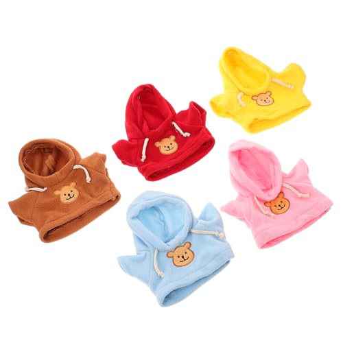 ERINGOGO 5 Stück Teddybär-Kleidung Plüschpuppenkleidung Puppen-Hoodie DIY-spielzeugkleidung Puppenkleidung Tragen Zubehör Tragen Plüschtierkleidung Ausgestopfte Bärenkleidung Stoff ERINGOGO 5 Stück Teddybär-Kleidung Plüschpuppenkleidung Puppen-Hoodie DIY-spielzeugkleidung Puppenkleidung Tragen Zubehör Tragen Plüschtierkleidung Ausgestopfte Bärenkleidung Stoff von ERINGOGO
