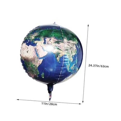 ERINGOGO 5 Stück Teiliges Set Aluminiumfolie Ballons mit Erde Planetenmuster Langlebige Geburtstagsdeko Kinderfreundlich Kreative Weltraum Party Luftballons für Familienfeiern ERINGOGO 5 Stück Teiliges Set Aluminiumfolie Ballons mit Erde Planetenmuster Langlebige Geburtstagsdeko Kinderfreundlich Kreative Weltraum Party Luftballons für Familienfeiern von ERINGOGO