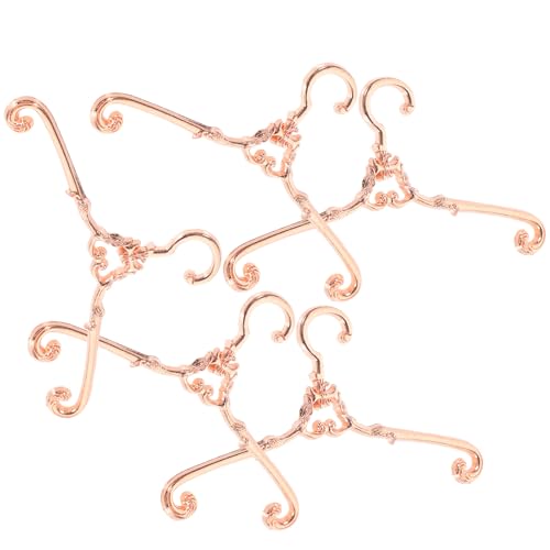 ERINGOGO 5 Stücke Legierung Mini Puppe Kleidung Kleiderbügel 6 5 cm Kleid Für Puppe Kleiderschrank Miniatur Hause von ERINGOGO