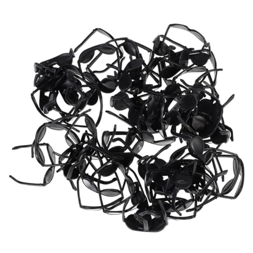 ERINGOGO 50 Prozent Schwarze Puppen Lustige Puppe Brille Miniaturpuppe Mini Doll Brille Für Puppenhandwerks -puppenkostümzubehör von ERINGOGO