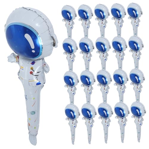 ERINGOGO 50 Stück Astronauten Handheld Folienballons für Dekoration Kreative Raumgestaltung für Partys und Feierlichkeiten Geburtstagsfeiern und Sommer Events von ERINGOGO