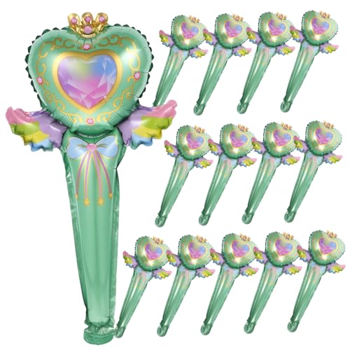 ERINGOGO 50 Stück Aufblasbarer Feenstab Party Dekorationen Ballonstäbe mit Bechern Ballonstäbchen Luftballons LED aufblasbarer Ballon dekorativer Luftballon Kinderballon Aluminiumfolie Grün ERINGOGO 50 Stück Aufblasbarer Feenstab Party Dekorationen Ballonstäbe mit Bechern Ballonstäbchen Luftballons LED aufblasbarer Ballon dekorativer Luftballon Kinderballon Aluminiumfolie Grün von ERINGOGO