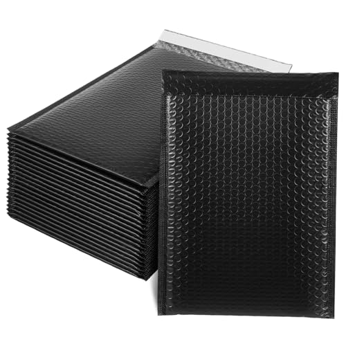 ERINGOGO 50 Stück Gepolsterte Luftpolstertaschen aus PE Selbstklebende Versandumschläge Stoßfeste Verpackungstaschen für Kleidung Kosmetik und Empfindliche Waren Wiederverwendbar von ERINGOGO
