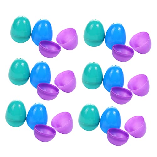 ERINGOGO 50stücke Leere Kunststoff-ostereier Bunte Dekoration Für Ostern Zum Befüllen Mit Süßigkeiten Für Eiersuche Und Kreative Festlichkeiten ERINGOGO 50stücke Leere Kunststoff-ostereier Bunte Dekoration Für Ostern Zum Befüllen Mit Süßigkeiten Für Eiersuche Und Kreative Festlichkeiten von ERINGOGO