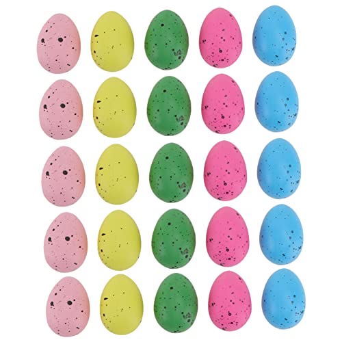 ERINGOGO 50 Stück Ostereier Dekoration Farbstoff Kunst Party Mini Groß Kleinkinder Set Künstlich Gefüllt Mit Puderzucker Gefüllt Eiersuche Für Als Ornament von ERINGOGO