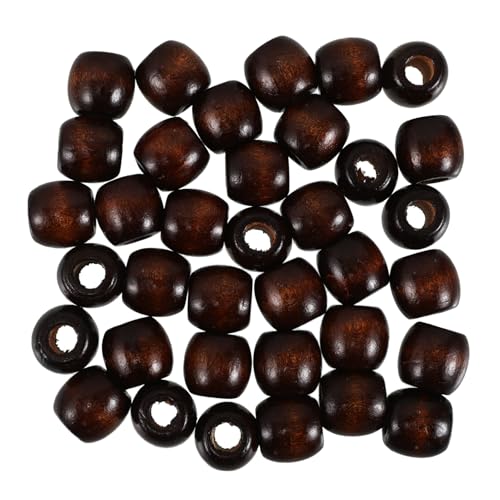 ERINGOGO 50 Stück Runde Abstandsperlen Aus Holz Abakusperlen Zum Basteln Für Die Schmuckherstellung Und Armbandherstellung von ERINGOGO