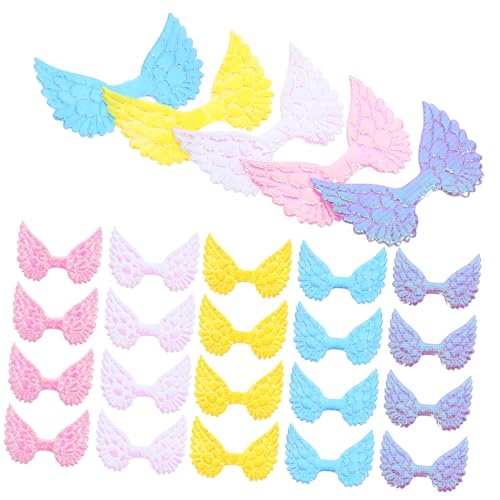 ERINGOGO 50 Stück Teiliges Bunte Engelsflügel Applikationen Pailletten Patch für DIY Kleidung Kostüm Accessoires Kleidung Hüte und Handwerk Glitzernde Flügel zum Aufnähen und Basteln ERINGOGO 50 Stück Teiliges Bunte Engelsflügel Applikationen Pailletten Patch für DIY Kleidung Kostüm Accessoires Kleidung Hüte und Handwerk Glitzernde Flügel zum Aufnähen und Basteln von ERINGOGO