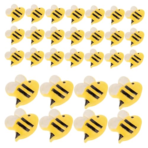 ERINGOGO 50 Stück Tierbienen-Ornamente Bastelzubehör Honeybee Decor Bienenanhänger für die Schmuckherstellung kleine Bienen zum Basteln Bienenstock -Kuchendekorationen Harz ERINGOGO 50 Stück Tierbienen-Ornamente Bastelzubehör Honeybee Decor Bienenanhänger für die Schmuckherstellung kleine Bienen zum Basteln Bienenstock -Kuchendekorationen Harz von ERINGOGO