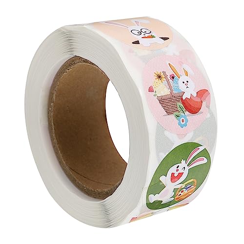 ERINGOGO 500 Stück Papieraufkleber Zum Thema Ostern Versiegelungsaufkleber Für Spielzeug Festliche Etiketten Für Recycelbares Material Leicht Abziehbare Paste von ERINGOGO