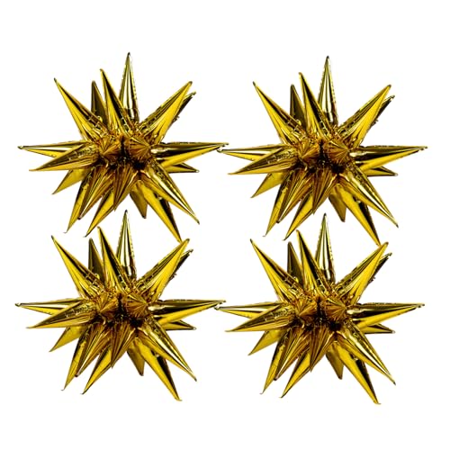 ERINGOGO 50stücke Große Goldfolie Luftballons Aluminiumfolie Dekoration Für Geburtstagsfeiern Hochzeiten Shower Mit Reflektierendem Design Und Einfacher Handhabung von ERINGOGO