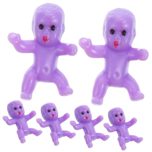 ERINGOGO 50Stücke Mini Plastikbabys Kleine Figuren Für Babypartys Und Deko Für Eiswürfelspiele Und Kuchendekoration Robustes Und Sicheres Material Geschenkidee von ERINGOGO