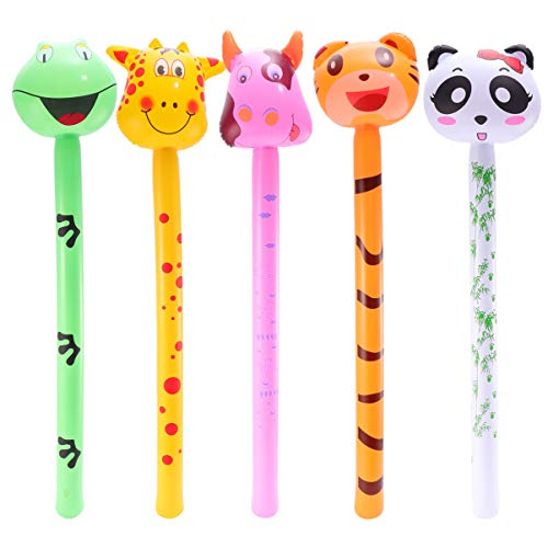 ERINGOGO 5Stücke Aufblasbares Tier Für Teiliges PVC Aufblasbares Tierspielzeug Garten Und Poolspielzeug Sicher Und Schnell Aufzublasen Lustige Designs Wie Kuh Tiger Panda ERINGOGO 5Stücke Aufblasbares Tier Für Teiliges PVC Aufblasbares Tierspielzeug Garten Und Poolspielzeug Sicher Und Schnell Aufzublasen Lustige Designs Wie Kuh Tiger Panda von ERINGOGO
