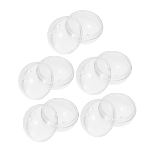 ERINGOGO 5Stücke Transparente Automaten Leere Kugel Nachfüllpackung Kugel für Party und Geschenkverpackung für Kaugummi und Greifautomaten von ERINGOGO