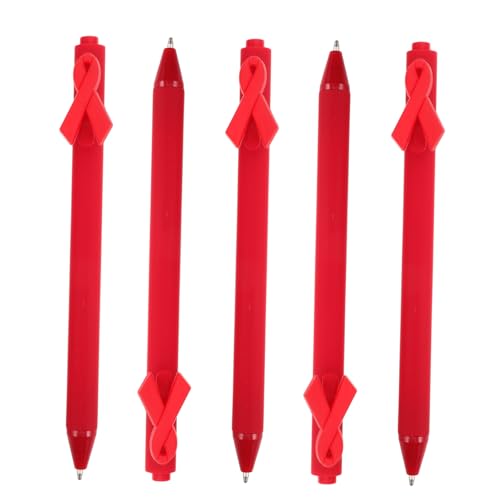 ERINGOGO 5stücke Kreative Kugelschreiber Im Einzigartigen Banddesign Praktische Schreibutensilien Für Studenten Bürobedarf Und Wohltätige Veranstaltungen Rote Ribbon-Ballpoint-stifte ERINGOGO 5stücke Kreative Kugelschreiber Im Einzigartigen Banddesign Praktische Schreibutensilien Für Studenten Bürobedarf Und Wohltätige Veranstaltungen Rote Ribbon-Ballpoint-stifte von ERINGOGO