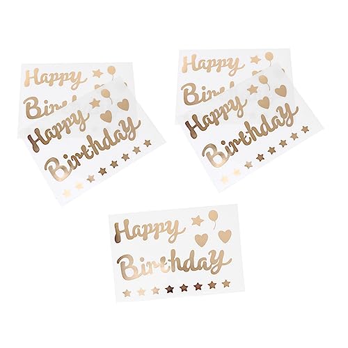 ERINGOGO 5stücke Teiliges Selbstklebende Sticker Für Luftballons Dekoration Für Geburtstagsfeiern Transparente Aufkleber Mit Einzigartigem Design Für Partys Hochzeiten Und Zuhause ERINGOGO 5stücke Teiliges Selbstklebende Sticker Für Luftballons Dekoration Für Geburtstagsfeiern Transparente Aufkleber Mit Einzigartigem Design Für Partys Hochzeiten Und Zuhause von ERINGOGO