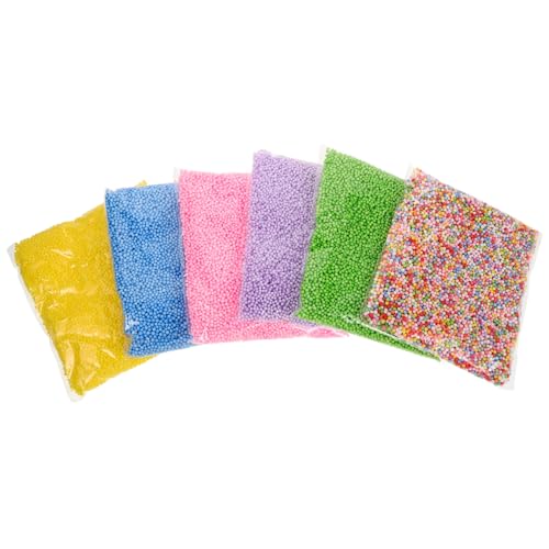 ERINGOGO Sichere Weiche Bastelschaum-perlenfüller für Jungen und Mädchen 6 Beutel mit Perlen für Spielzeug und ERINGOGO Sichere Weiche Bastelschaum-perlenfüller für Jungen und Mädchen 6 Beutel mit Perlen für Spielzeug und von ERINGOGO