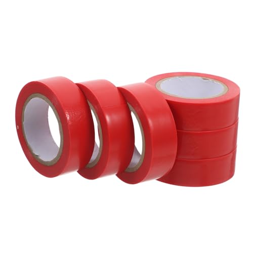 ERINGOGO 6 Rollen Rotes Elektro Isolierband Flexibles Klebeband mit Hoher Haftkraft Isolierklebeband für Kabelmanagement und Drahtbündelung im Elektro und Fahrzeugbereich ERINGOGO 6 Rollen Rotes Elektro Isolierband Flexibles Klebeband mit Hoher Haftkraft Isolierklebeband für Kabelmanagement und Drahtbündelung im Elektro und Fahrzeugbereich von ERINGOGO