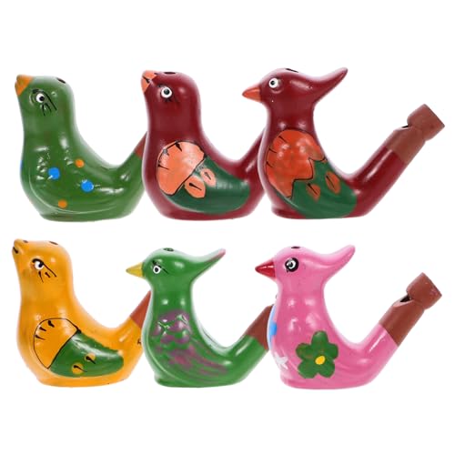 ERINGOGO 6 Stck. Teiliges Keramische Wasservogelpfeifen für Lustige Vogelspielzeuge Bunten Designs für Partys und Kreativität und Freude ERINGOGO 6 Stck. Teiliges Keramische Wasservogelpfeifen für Lustige Vogelspielzeuge Bunten Designs für Partys und Kreativität und Freude von ERINGOGO