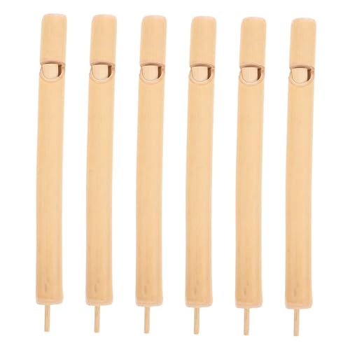 ERINGOGO 6 Stück Holz Vogelpfeifen Mini Flöten Vogelstimmen Erzeuger Naturförderndes Musikinstrument für Outdoor Spiel und Musikentdeckung von ERINGOGO