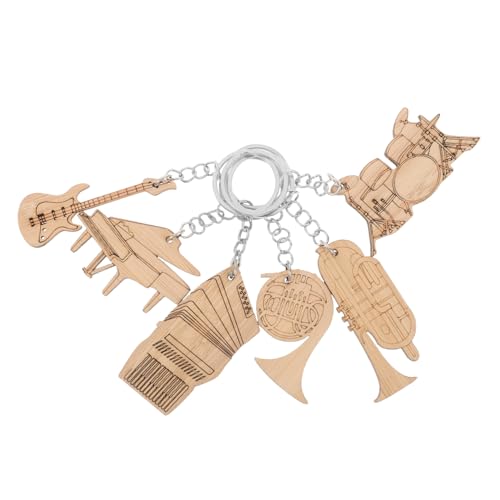 ERINGOGO 6 Stück Schlüsselanhänger Für Musikinstrumente Rucksackzauber Schlüsselanhänger Mit Musik-partygeschenken Handtaschen-anhänger-charms Rucksack-anhänger-ornamente Metall Khaki ERINGOGO 6 Stück Schlüsselanhänger Für Musikinstrumente Rucksackzauber Schlüsselanhänger Mit Musik-partygeschenken Handtaschen-anhänger-charms Rucksack-anhänger-ornamente Metall Khaki von ERINGOGO