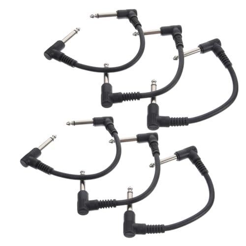 ERINGOGO 6 Stück Teiliges Gitarren Patchkabel Klinke Männlich zu Männlich Langlebiges Rostfreies Audio Verbindungskabel für Gitarre Bass und Effektgeräte Kompakt und Leicht Tragbar ERINGOGO 6 Stück Teiliges Gitarren Patchkabel Klinke Männlich zu Männlich Langlebiges Rostfreies Audio Verbindungskabel für Gitarre Bass und Effektgeräte Kompakt und Leicht Tragbar von ERINGOGO