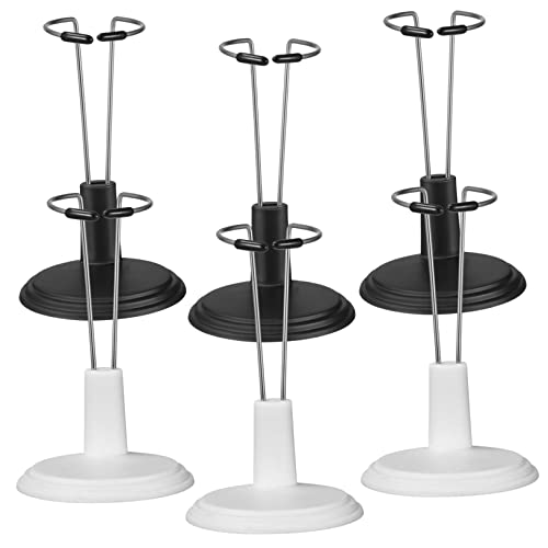 ERINGOGO 6 Stück Teiliges Puppenständer Stabile Halterungen Weiß und Schwarz Verstellbare Doll Stands für Puppenaufbewahrung und Dekorative Displayunterstützung für Zuhause und Laden ERINGOGO 6 Stück Teiliges Puppenständer Stabile Halterungen Weiß und Schwarz Verstellbare Doll Stands für Puppenaufbewahrung und Dekorative Displayunterstützung für Zuhause und Laden von ERINGOGO