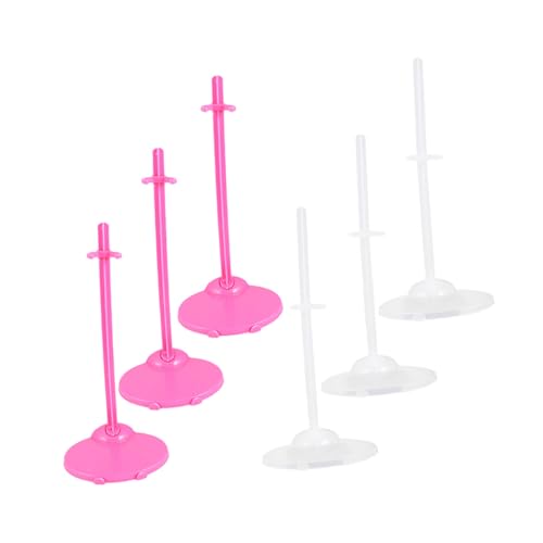 ERINGOGO 6 Stück Teiliges Puppenständer Stabilem Wiederverwendbar Transparent und Rosa Verstellbare Halterung für Actionfiguren und Puppen Dekorativer Aufsteller für Schreibtisch und ERINGOGO 6 Stück Teiliges Puppenständer Stabilem Wiederverwendbar Transparent und Rosa Verstellbare Halterung für Actionfiguren und Puppen Dekorativer Aufsteller für Schreibtisch und von ERINGOGO