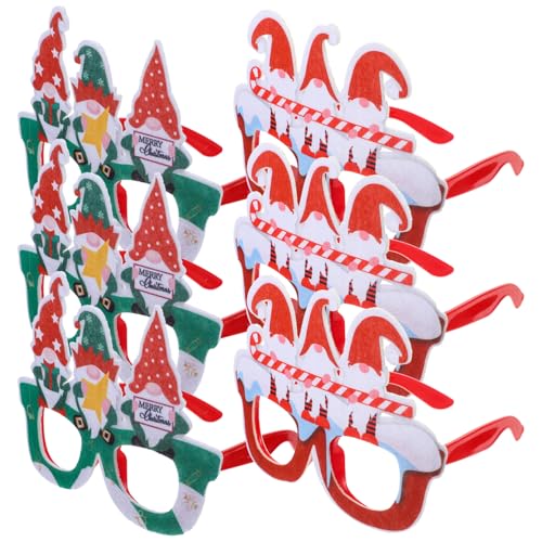ERINGOGO 6 Stück Urlaubskostüm Brillen Party-Kulisse Brillenfassungen rahmen Teller faschingsbrille karnevalsbrille weihnachtsdeko Brillen zu Weihnachten Party-Brillengestell Plastik ERINGOGO 6 Stück Urlaubskostüm Brillen Party-Kulisse Brillenfassungen rahmen Teller faschingsbrille karnevalsbrille weihnachtsdeko Brillen zu Weihnachten Party-Brillengestell Plastik von ERINGOGO