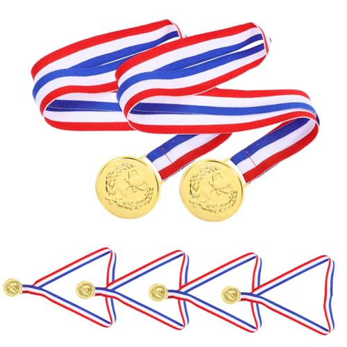 ERINGOGO 6 Stück zum Aufhängen von Medaillen gesteckt fußball medaillen Sport Medaillen verleihen Mini Medaillenhalter hängend kleine Medaillen Schulmedaillen Zinklegierung Golden von ERINGOGO