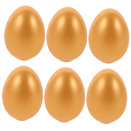 ERINGOGO 6 Stücke goldenes Eierspielzeug Partyzubehör hochzeitsdekoration Hochzeitsspielzeug Goldene Ostereier Spender Eierträger Partygeschenk Goldene Eier einpacken Gips ERINGOGO 6 Stücke goldenes Eierspielzeug Partyzubehör hochzeitsdekoration Hochzeitsspielzeug Goldene Ostereier Spender Eierträger Partygeschenk Goldene Eier einpacken Gips von ERINGOGO