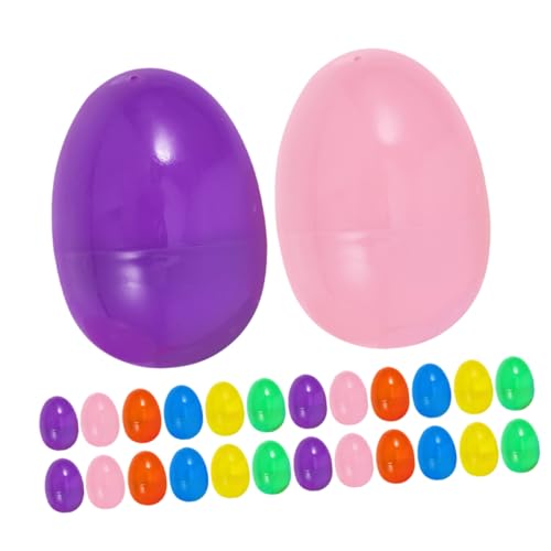 ERINGOGO 60 Stück Ostereier Kind Eier Dekorationen favorisieren gefälscht befüllbar füllen behandeln realistisches künstliches Eierdesign Jumbo-Eier Jagd Osterei-Partyzubehör Plastikei pp von ERINGOGO