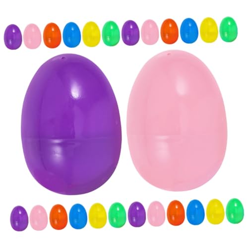 ERINGOGO 60 Stück Teiliges Ostereier aus Kunststoff zum Befüllen Realistische Eiform Bunte Pastellfarben Langlebiges PP Material Einfach zu Öffnen für Osterparty Deko Süßigkeiten und ERINGOGO 60 Stück Teiliges Ostereier aus Kunststoff zum Befüllen Realistische Eiform Bunte Pastellfarben Langlebiges PP Material Einfach zu Öffnen für Osterparty Deko Süßigkeiten und von ERINGOGO