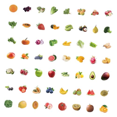 ERINGOGO 60stücke wasserdichte Cartoon Sticker Für Obst Und Dekoration Für Scrapbooking Projekte Handbücher Und von ERINGOGO