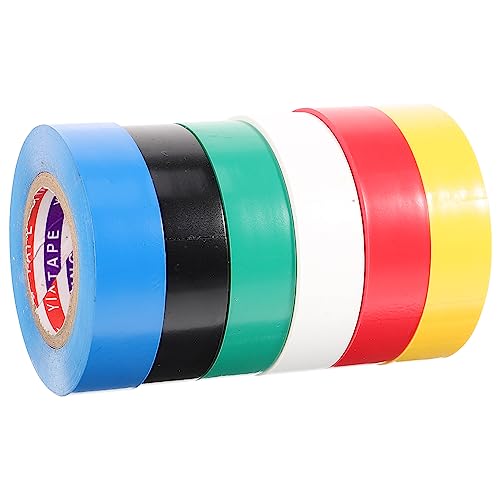 ERINGOGO 6Rollen Isolierband Buntes Elektriker Klebeband Wasserdichtes Klebeband Für Kabelisolierung Bündelung Büro Industrie ERINGOGO 6Rollen Isolierband Buntes Elektriker Klebeband Wasserdichtes Klebeband Für Kabelisolierung Bündelung Büro Industrie von ERINGOGO