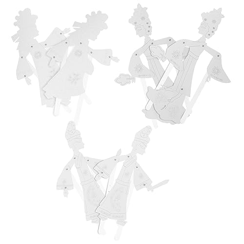 ERINGOGO 6Stücke DIY Schattenpuppenspiel Teiliges Bastel Geschenkset für Traditionelles Chinesisches Handwerk Fördert Kreativität und Bildung Farbiger Figuren zum Zusammenbauen von ERINGOGO
