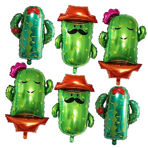 ERINGOGO 6Stücke Große Kaktus Luftballons Kaktus Partydekorationen Für Geburtstagsfeiern Shower Hochzeiten Und Mexikanische Themenpartys Kaktus Und Kaktus Mr Mrs Design von ERINGOGO