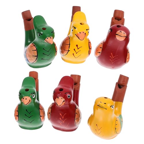 ERINGOGO 6Stücke Keramik Vogelpfeifen für Geräuschmacher mit Süßem Design für Kleinkinder und Kindergeburtstagsfeiern Leicht Sicher im Gebrauch von ERINGOGO