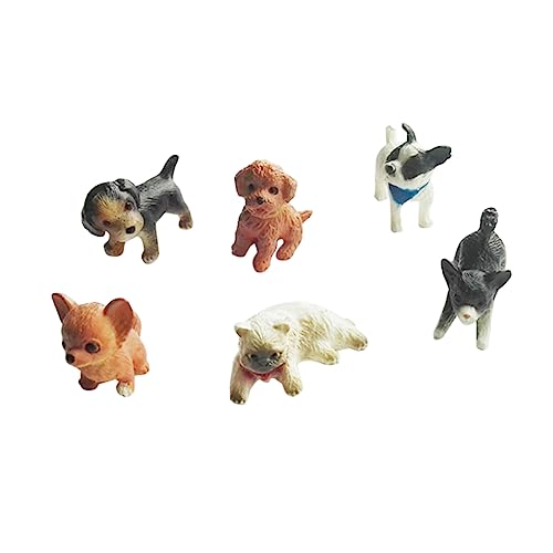 ERINGOGO 6Stücke Mini Haustier Figuren Katzen Und Modelle Detaillierte Tierfiguren Als Dekoration Für Puppenhaus von ERINGOGO