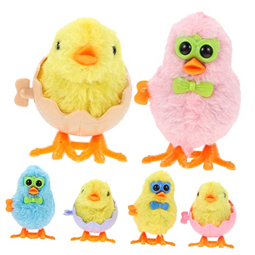 ERINGOGO Scherzartikel Kinder 6er Set Hühnchen Aufziehspielzeug Lustige Gehen Spielzeuge Für Perfekt Als Ostern Party Mitgebsel Bunte Hühner Eierschalen Für Geburtstagsgeschenke Und Preise ERINGOGO Scherzartikel Kinder 6er Set Hühnchen Aufziehspielzeug Lustige Gehen Spielzeuge Für Perfekt Als Ostern Party Mitgebsel Bunte Hühner Eierschalen Für Geburtstagsgeschenke Und Preise von ERINGOGO