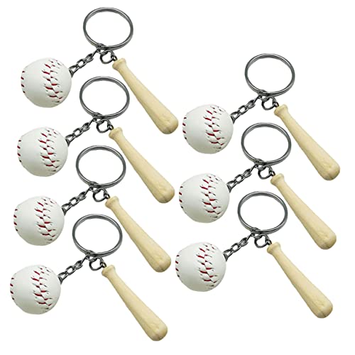 ERINGOGO 7 Stück Baseball-schlüsselanhänger Schlüsselkette Partygeschenke Zum Thema Baseball Die Sportmannschaft Für Fledermaus-schlüsselanhänger Schläger Klein Und Mini Metall Weiß ERINGOGO 7 Stück Baseball-schlüsselanhänger Schlüsselkette Partygeschenke Zum Thema Baseball Die Sportmannschaft Für Fledermaus-schlüsselanhänger Schläger Klein Und Mini Metall Weiß von ERINGOGO