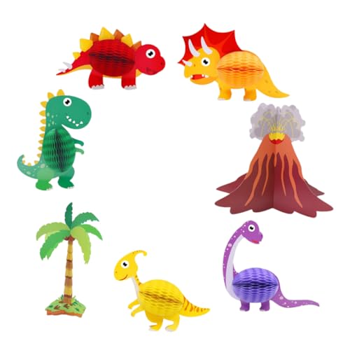 ERINGOGO 7 Stück Dinosaurier-Wabenornament Geburtstagsparty Deko geburtstagsdekoration Party Tischdeko Platte Glyzinien Dinosaurier-Tischdekoration Geburtstagsfeier-Layout-Requisite Papier ERINGOGO 7 Stück Dinosaurier-Wabenornament Geburtstagsparty Deko geburtstagsdekoration Party Tischdeko Platte Glyzinien Dinosaurier-Tischdekoration Geburtstagsfeier-Layout-Requisite Papier von ERINGOGO