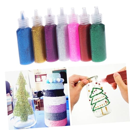 ERINGOGO 7 Stück Teiliges Glitter Glue Set für Basteln mit Vielseitiger Glitzerkleber in Farben Rot Gold Grün Silber für DIY Holzarbeiten Papier und Künstliche Blumen ERINGOGO 7 Stück Teiliges Glitter Glue Set für Basteln mit Vielseitiger Glitzerkleber in Farben Rot Gold Grün Silber für DIY Holzarbeiten Papier und Künstliche Blumen von ERINGOGO