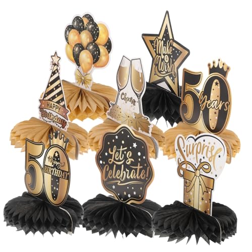 ERINGOGO 8 Stück 50 Jahre alte Ornamente Dekoration Tisch Hochzeit Männer Party -Mittelstücke funkeln Geburtstags-Waben-Mittelstücke Geburtstagskern Party-Herzstücke Papier ERINGOGO 8 Stück 50 Jahre alte Ornamente Dekoration Tisch Hochzeit Männer Party -Mittelstücke funkeln Geburtstags-Waben-Mittelstücke Geburtstagskern Party-Herzstücke Papier von ERINGOGO