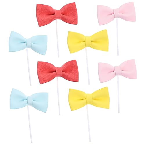 ERINGOGO 8 Stück Bowknot Cupcake Topper für Kreative Tortendekoration Teiliges für Geburtstagsfeiern Hochzeiten und Besondere Anlässe ERINGOGO 8 Stück Bowknot Cupcake Topper für Kreative Tortendekoration Teiliges für Geburtstagsfeiern Hochzeiten und Besondere Anlässe von ERINGOGO