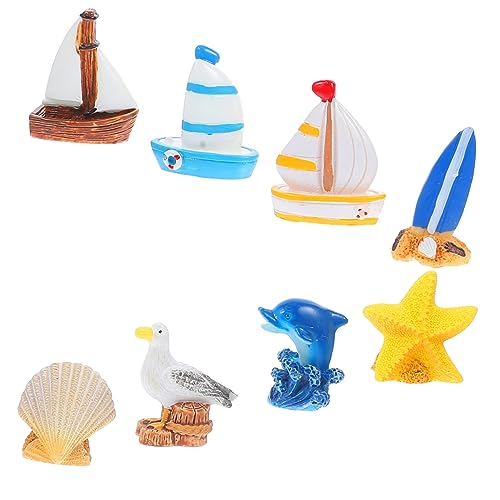 ERINGOGO 8 Stück Mikro Landschaftszubehör Stil Party Strand Nautische Dekoration Segelboot Küstenlandschaft DIY Nautische Ornamente Dekorative Dekoration Gartendekoration ERINGOGO 8 Stück Mikro Landschaftszubehör Stil Party Strand Nautische Dekoration Segelboot Küstenlandschaft DIY Nautische Ornamente Dekorative Dekoration Gartendekoration von ERINGOGO