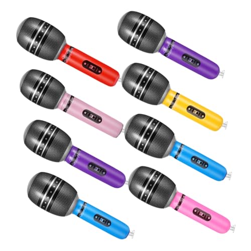 ERINGOGO 8 Stück Simulationsmikrofon Karaoke Gefälscht Spiel Klein Vorgeben Aufblasbares Mikrofon Für Party Requisiten Mikrofon Aufblasbare Requisiten Aufblasbare Mikrofonstütze Pvc ERINGOGO 8 Stück Simulationsmikrofon Karaoke Gefälscht Spiel Klein Vorgeben Aufblasbares Mikrofon Für Party Requisiten Mikrofon Aufblasbare Requisiten Aufblasbare Mikrofonstütze Pvc von ERINGOGO