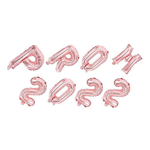 ERINGOGO 8 Stück Teiliges Ballon Set für Abschlussfeier Roségoldene Aluminiumfolie Kreative Dekoration für Graduation Party Leichte Hängedeko für Zuhause Bar und Restaurant von ERINGOGO
