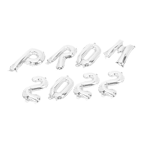 ERINGOGO 8 Stück Teiliges Folienballon Set Graduation Party Dekoration Langlebige Aluminiumfolie Leichte Buchstaben und Zahlenballons für Abschlussfeier Raumdekoration Zuhause Bar von ERINGOGO