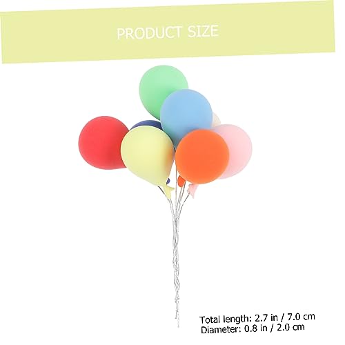 ERINGOGO 8 Stück Teiliges Miniatur Ballons aus Modelliermasse Dekorative Mini Dollhouse Ballons für Puppenhaus Mikro Landschaftsschmuck Vielseitige Miniaturdekoration für Bonsai und von ERINGOGO